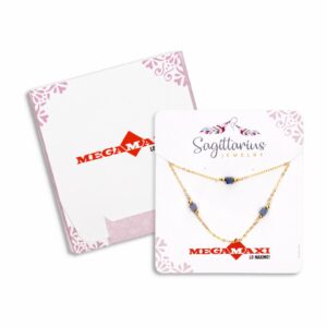 Collar Para Dama Diseño De Cadena Cruzada SAGITTARIUS JEWERLY Unidad