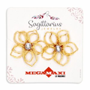 Aretes Para Dama Diseño Alex Dorado SAGITTARIUS JEWERLY 1 Par
