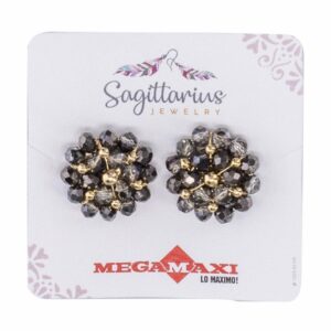 Aretes Para Dama Diseño Doble Flor Medium Dorados SAGITTARIUS JEWERLY 1 Par