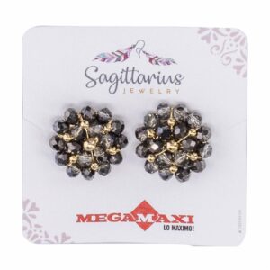 Aretes Para Dama Diseño Doble Flor Medium Dorados SAGITTARIUS JEWERLY 1 Par