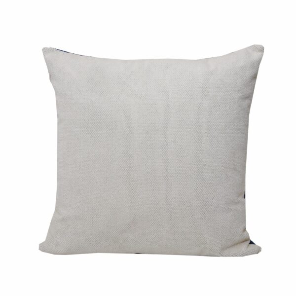 Cojín Con Cierre Bicolor Beige Azul POMAROSA 45 Cm - Imagen 2
