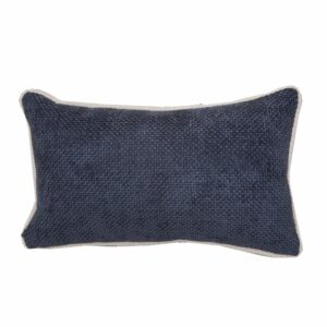 Cojín Con Cierre Azul Rudon Beige POMAROSA 30 Cm