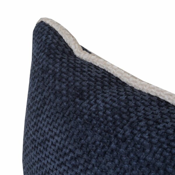 Cojín Con Cierre Azul Rudon Beige POMAROSA 30 Cm - Imagen 2