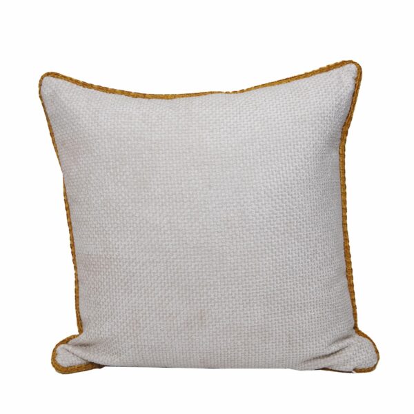 Cojín Con Cierre Beige Rudon Mostaza POMAROSA 45 Cm