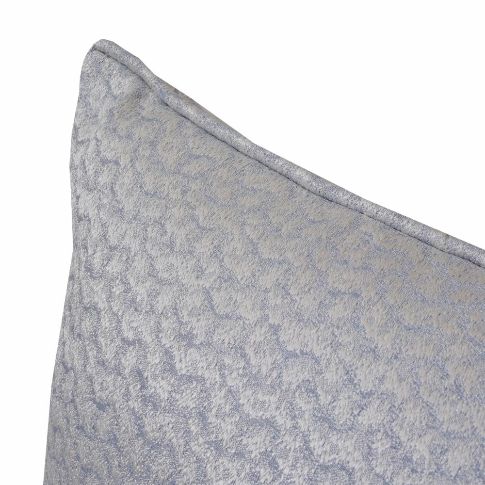 Cojín Con Cierre Brocado Gris POMAROSA 45 Cm - Imagen 2