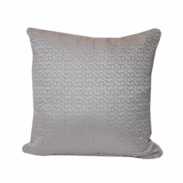 Cojín Con Cierre Brocado Beige POMAROSA 45 Cm