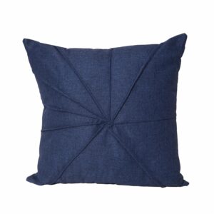 Cojín Con Cierre Y Relleno Lino Azul Marino POMAROSA