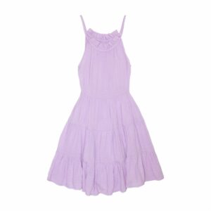 Vestido Para Niña Cuello Alto Lila TOP KIDS