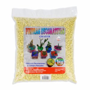 Piedra Decorativa Grano Color Amarillo CRATER 1 Kg