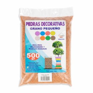 Piedra Decorativa Grano Color Naranja CRATER 500 G