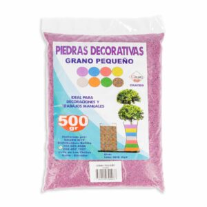 Piedra Decorativa Grano Color Fucsia CRATER 500 G