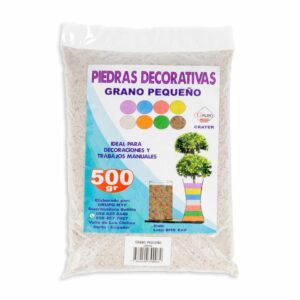 Piedra Decorativa Grano Color Crema CRATER 500 G