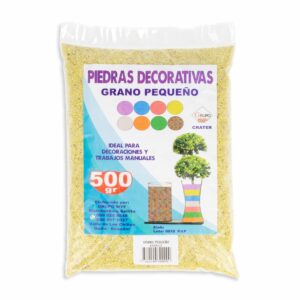 Piedra Decorativa Grano Color Amarillo CRATER 500 G