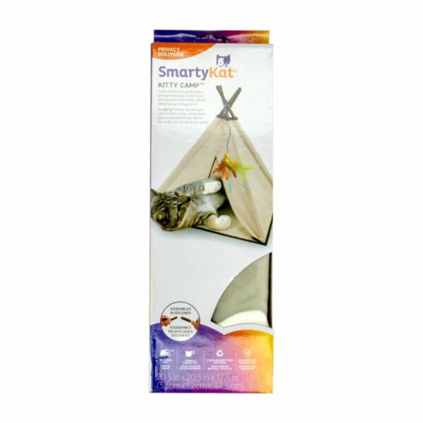 Juguete Para Gato Colgante Con Plumas SMARTYKAT Unidad - Imagen 2