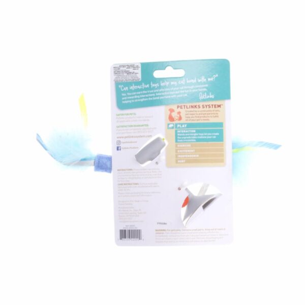 Juguete Para Gato Con Cuerda Y Plumas Para Pegar En Pared PETLINKS Mediano - Imagen 2