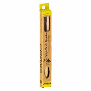 Cepillo Dental De Bamboo Mango Redondo Ondas UNISMILE 1 U