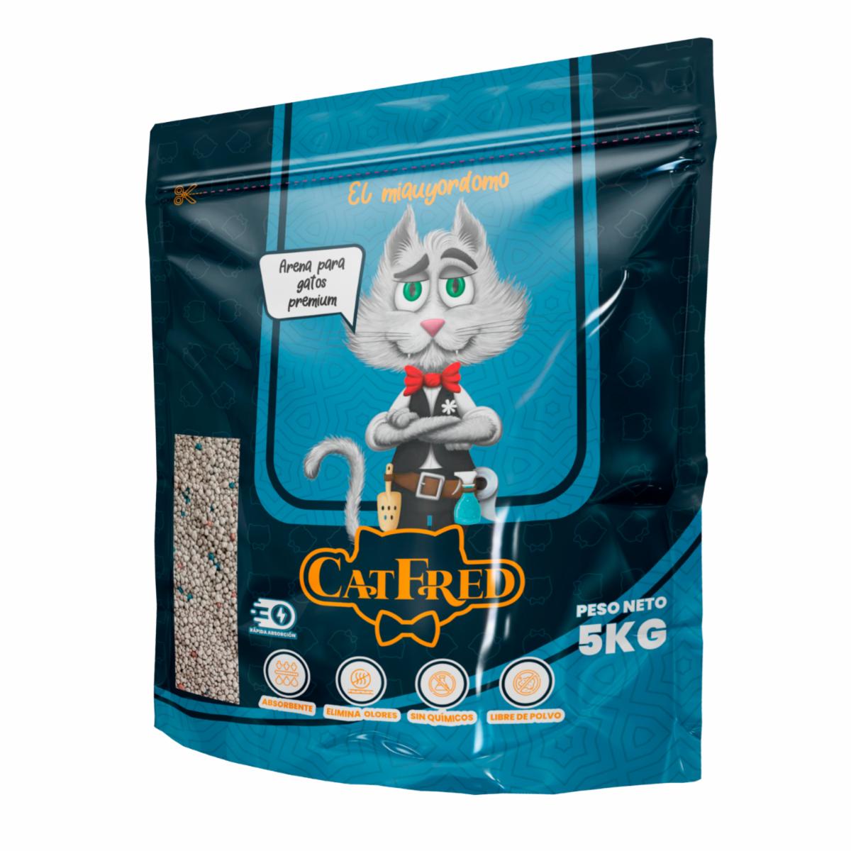 Arena Para Gatos Premium Libre De Polvo CATFRED 5 Kg - Imagen 2
