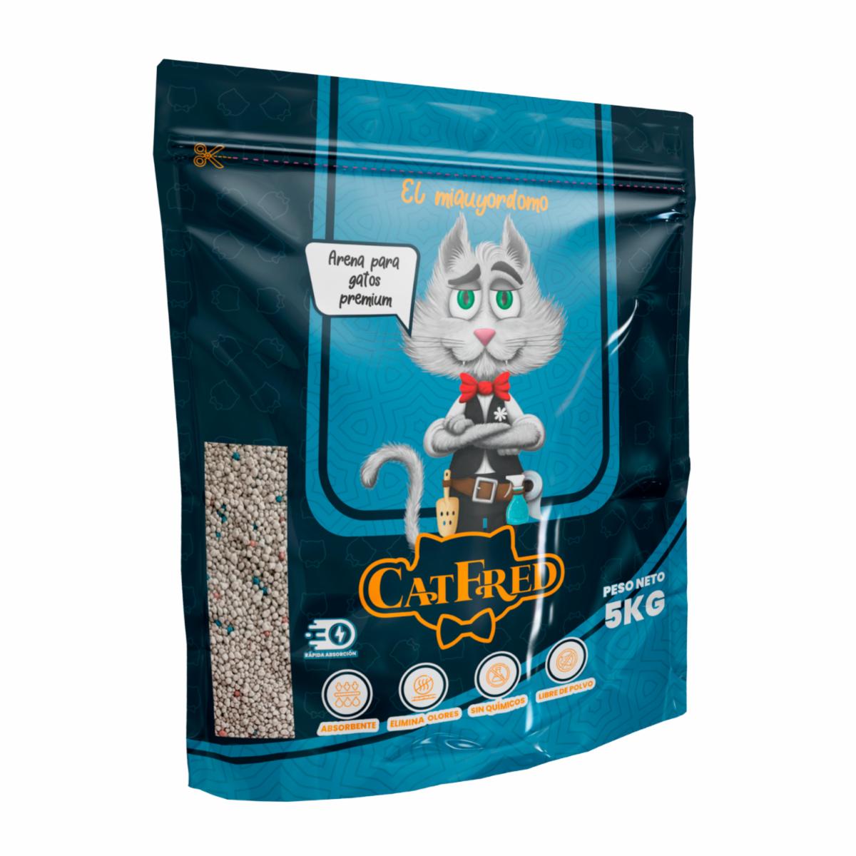 Arena Para Gatos Premium Libre De Polvo CATFRED 5 Kg - Imagen 3