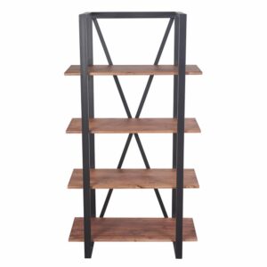 Librero Ferro Natural SYNERGY Madera y Metal