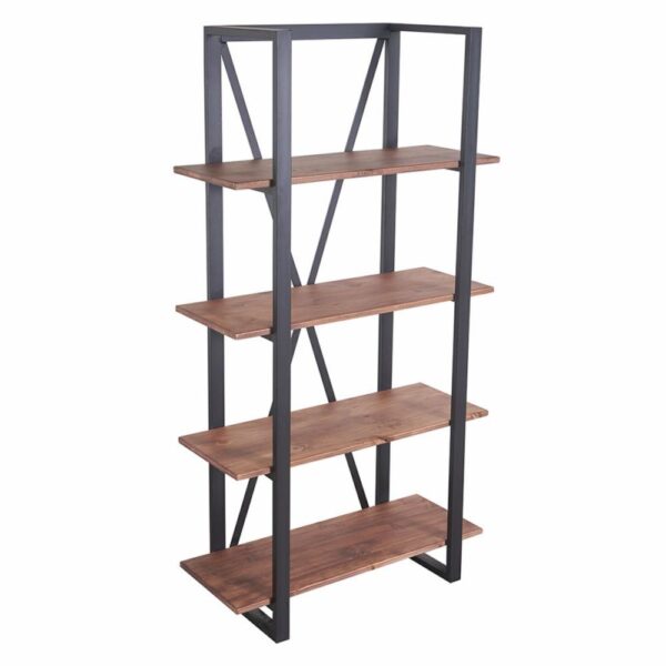 Librero Ferro Natural SYNERGY Madera y Metal - Imagen 2