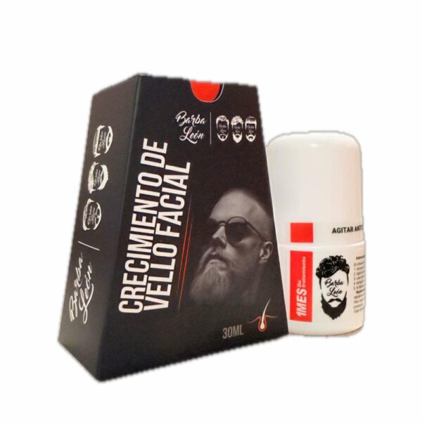 Aceite Para Barba Estimulador De Crecimiento Roll On BARBA LEÓN 30 Ml - Imagen 3