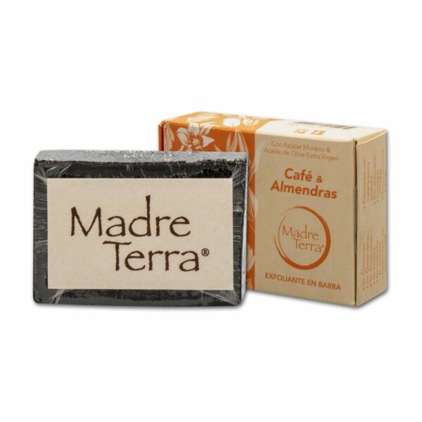 Exfoliante Natural Barra Café Y Aceite De Almendras MADRE TERRA 100 G