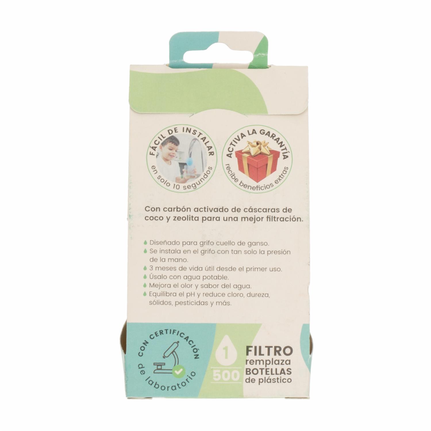 Filtro De Agua Para Grifo Gris YAKUPURA 12 X 6 CM - Imagen 4