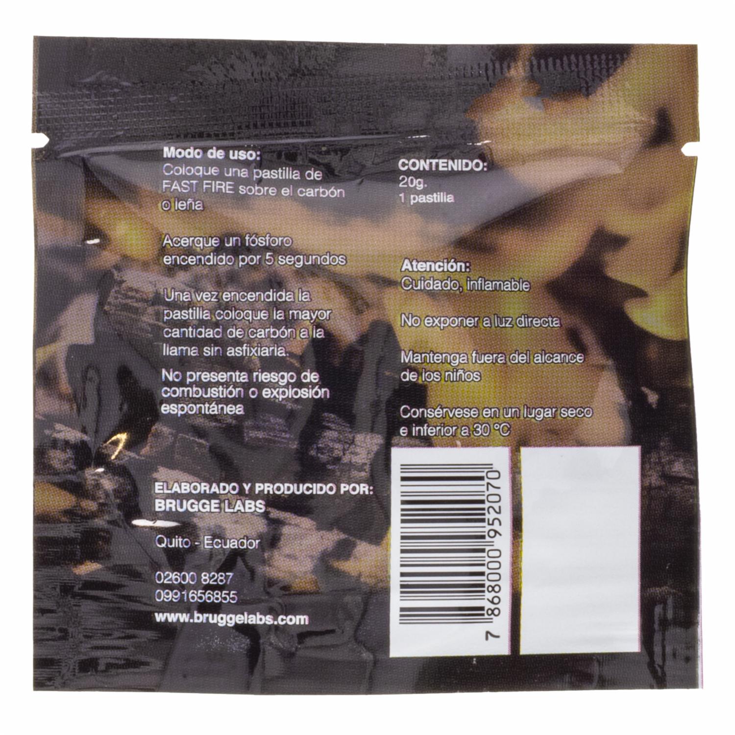 Alcohol Solido Para Quemar FAST FIRE Unidad - Imagen 2