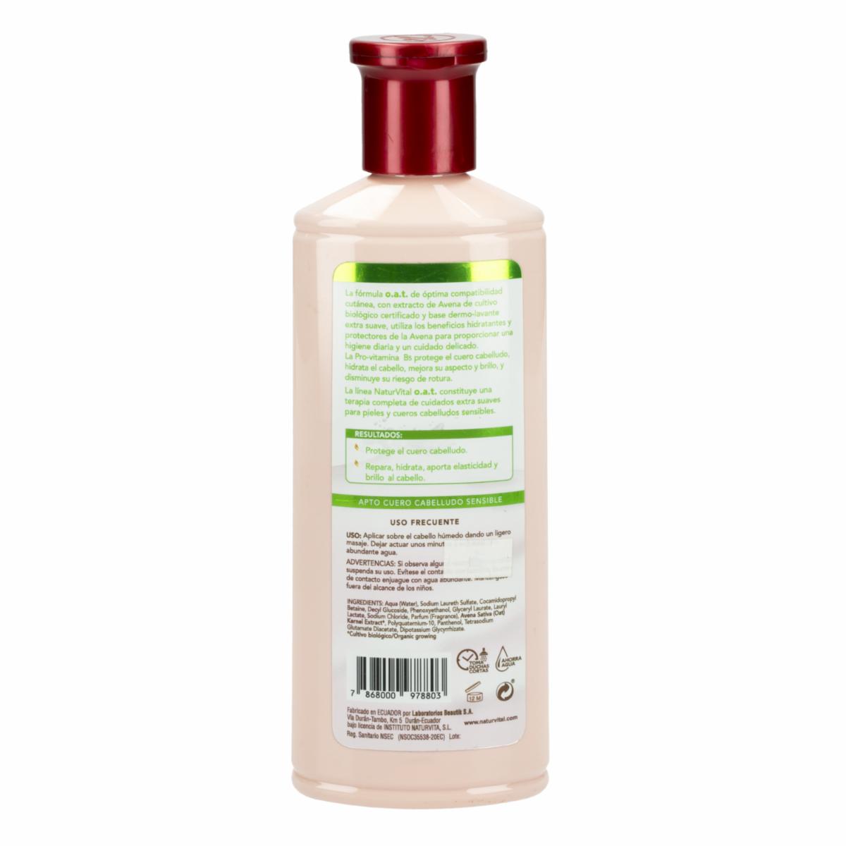 Shampoo De Cabello Avena NATURALEZA Y VIDA 300 Ml