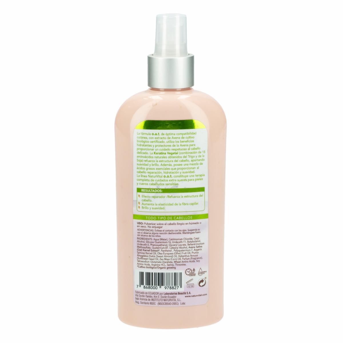 Tratamiento Capilar Con Extractos De Avena NATUR VITAL 250 Ml