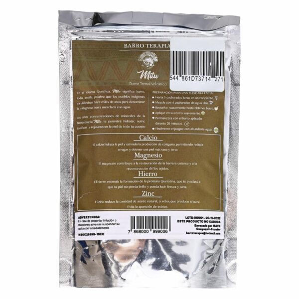 Mascarilla De Barro Terapia MITU 300 G - Imagen 2