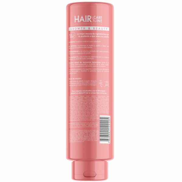 Acondicionador Capilar Growth & Beauty Línea Profesional Con Vitaminas Y Aminoácidos HAIR CARE LINE 250 Ml - Imagen 2