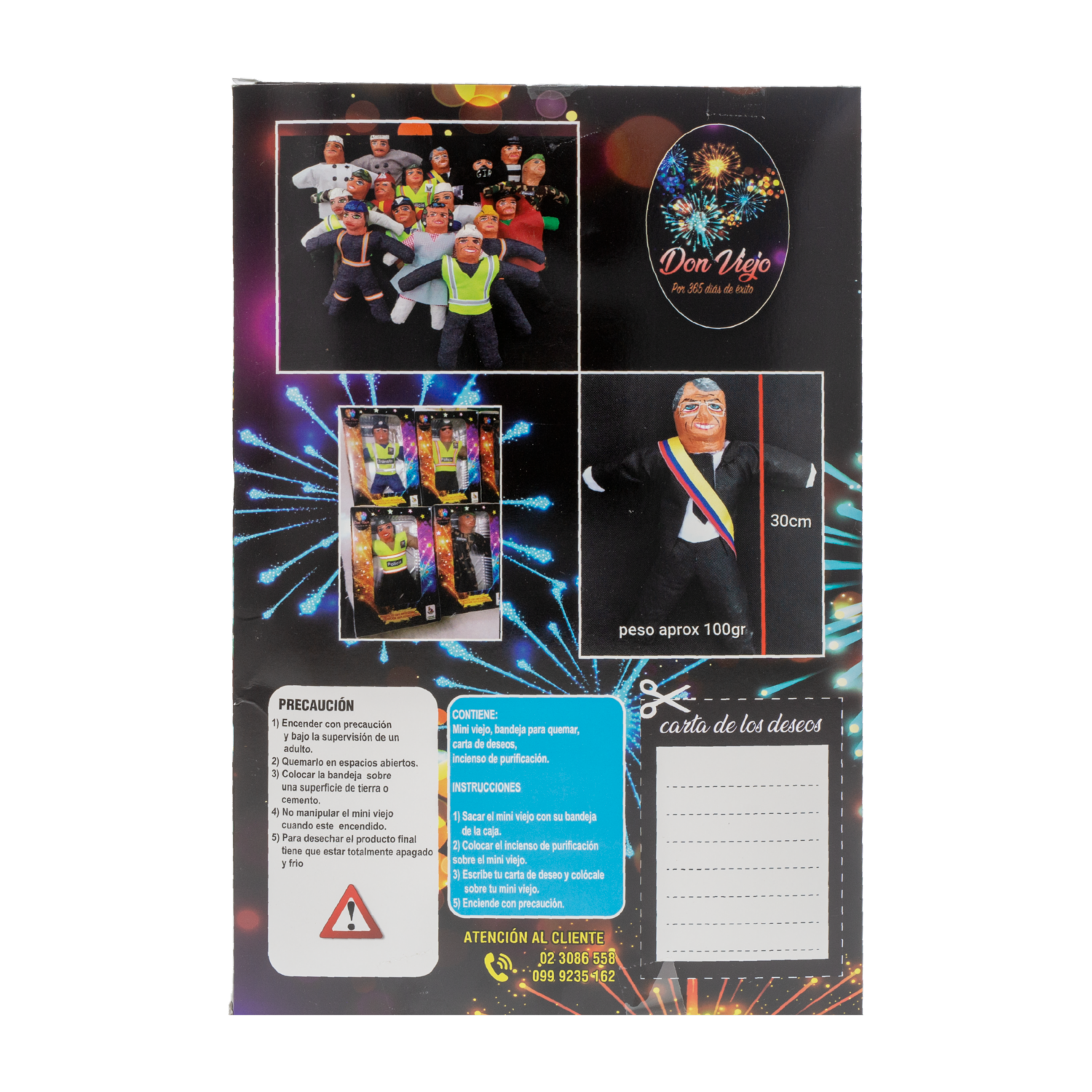 Mini Monigote Listo Para Quemar DON VIEJO Surtido - Imagen 2