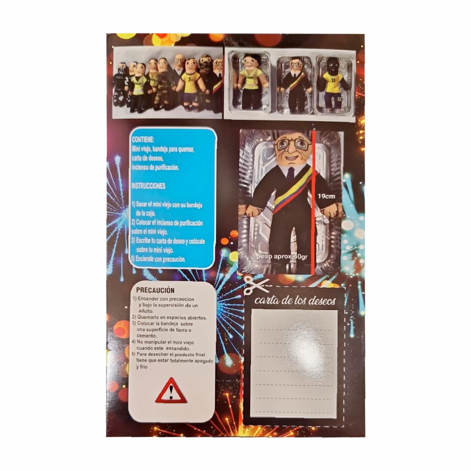 Mini Monigote Listo Para Quemar DON VIEJO Surtido - Imagen 2