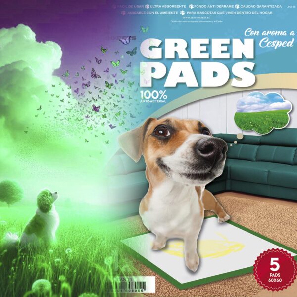 Pads De Mascotas Sanitario Aroma A Césped PIGARO 17 Cm X 22 Cm X 5 Cm - Imagen 4