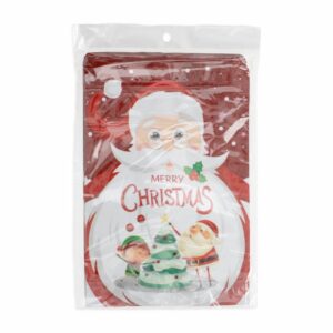 Bolsas Plásticas Navideñas Diseño Papá Noel IMPOR.CUMPLEANOS Ziploc X 12 Uds