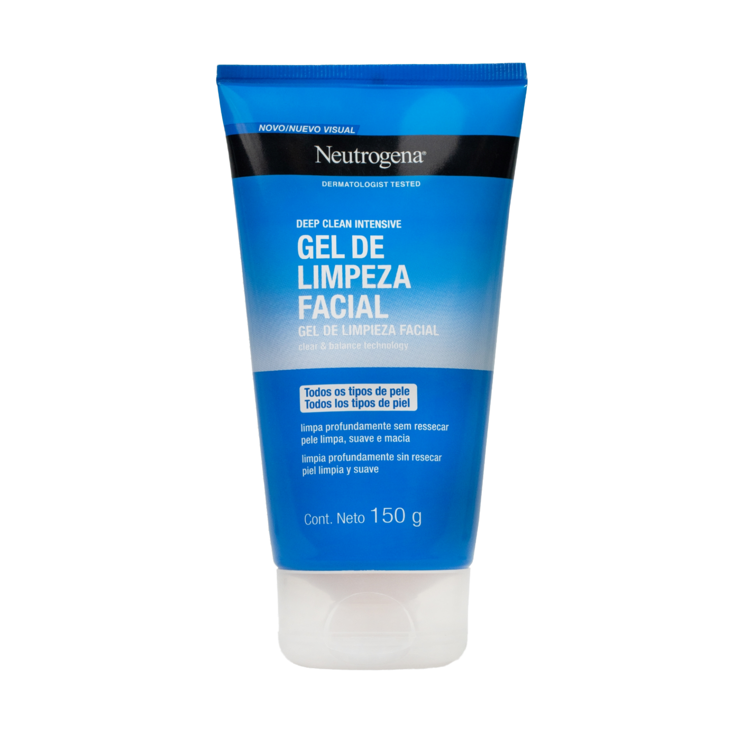 Gel Limpiador Facial Limpieza Profunda Deep Clean Intensive NEUTROGENA 150 G - Imagen 2