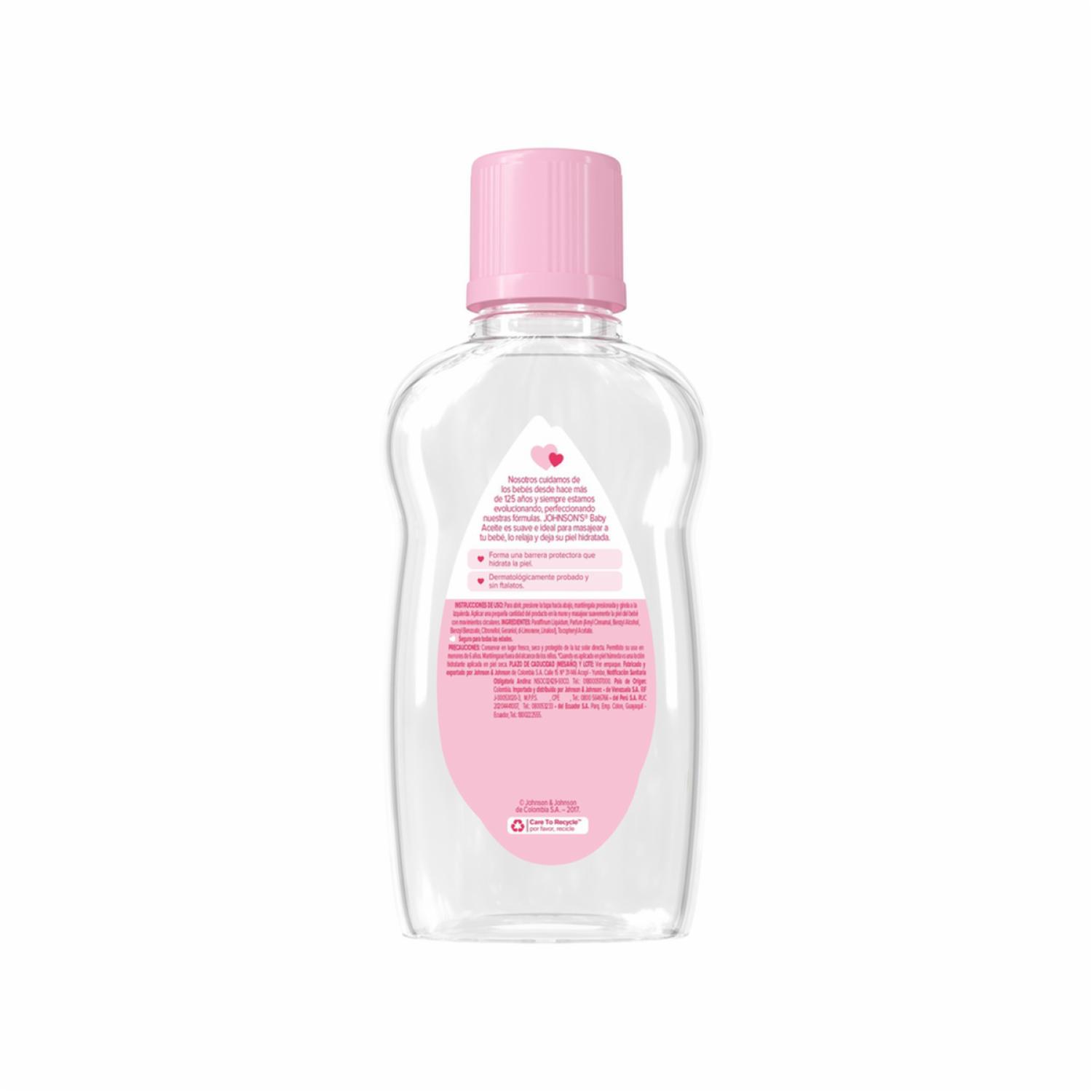 Aceite Infantil Original Libre De Parabenos Y Colorantes JOHNSON'S 300 Ml - Imagen 8