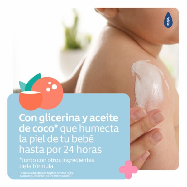 Crema Infantil Líquida Original Libre De Parabenos Y Colorantes JOHNSON´S BABY 200 Ml - Imagen 3