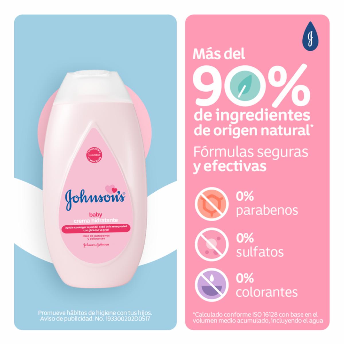 Crema Infantil Líquida Original Libre De Parabenos Y Colorantes JOHNSON'S 200 Ml - Imagen 4