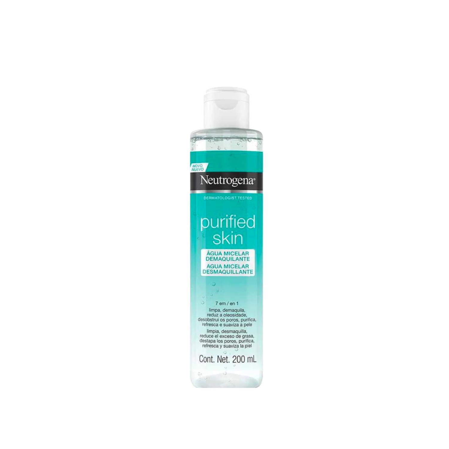 Agua Micelar Purified Skin Desmaquillante NEUTROGENA 200 Ml - Imagen 2