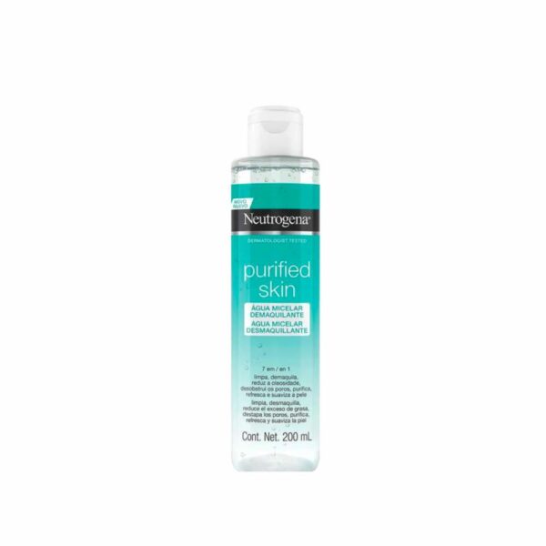 Agua Micelar Purified Skin Desmaquillante NEUTROGENA 200 Ml - Imagen 3