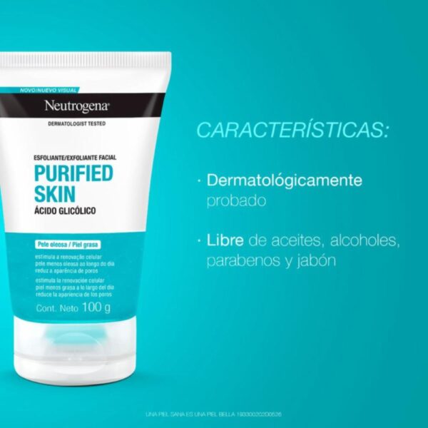Exfoliante Facial Purified Skin NEUTROGENA 100 G - Imagen 3