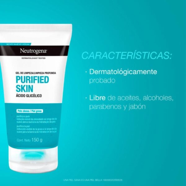 Limpiador Facial Purified Skin NEUTROGENA 150 G - Imagen 3