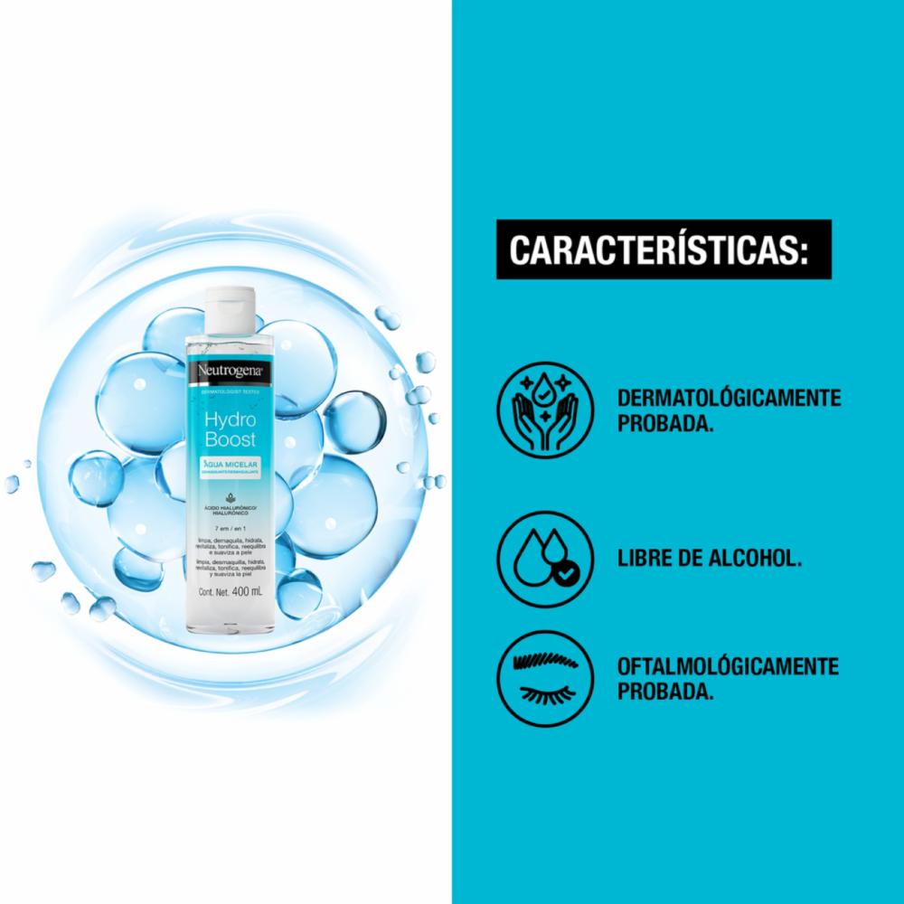 Agua Micelar Hydro Boost NEUTROGENA 400 Ml - Imagen 3