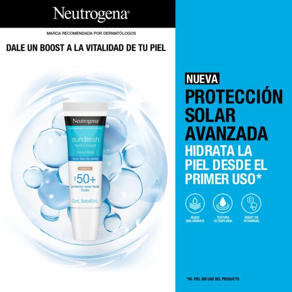Protector Solar Facial FPS+50 N2 NEUTROGENA 40 Ml - Imagen 2