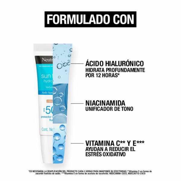 Protector Solar Facial FPS+50 N2 NEUTROGENA 40 Ml - Imagen 5
