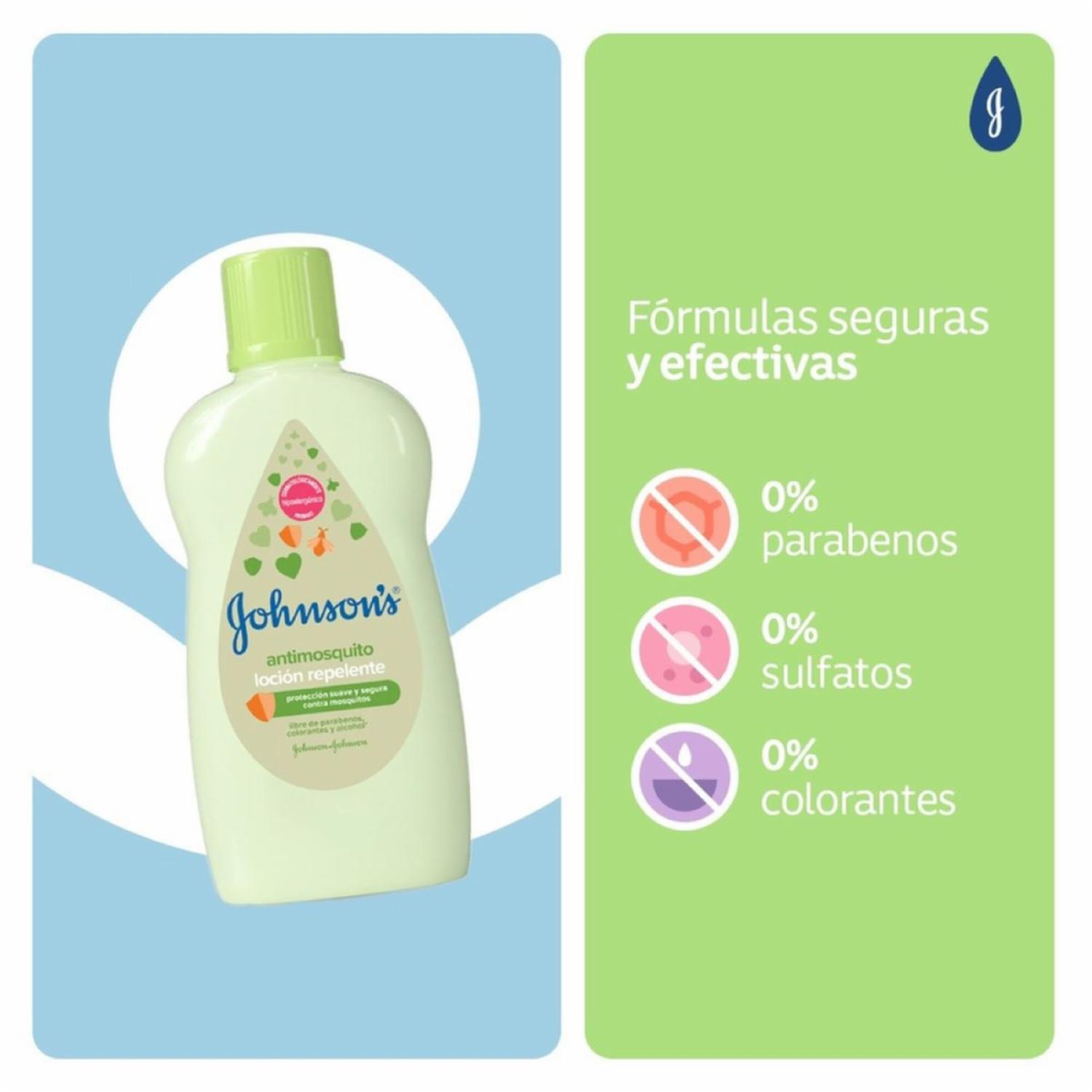 Repelente Infantil Antimosquitos Loción JOHNSON’S 200 Ml