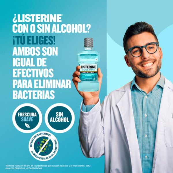 Enjuague Bucal Cool Mint Zero LISTERINE 500 Ml - Imagen 6