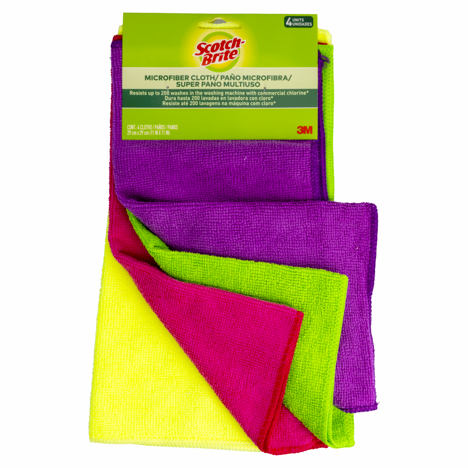 Paño Microfibra Colores SCOTCH-BRITE X 4 Unidades - Imagen 2